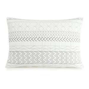 Better Homes & Gardens Embroidery Stripe King Sham (Pair), Gray